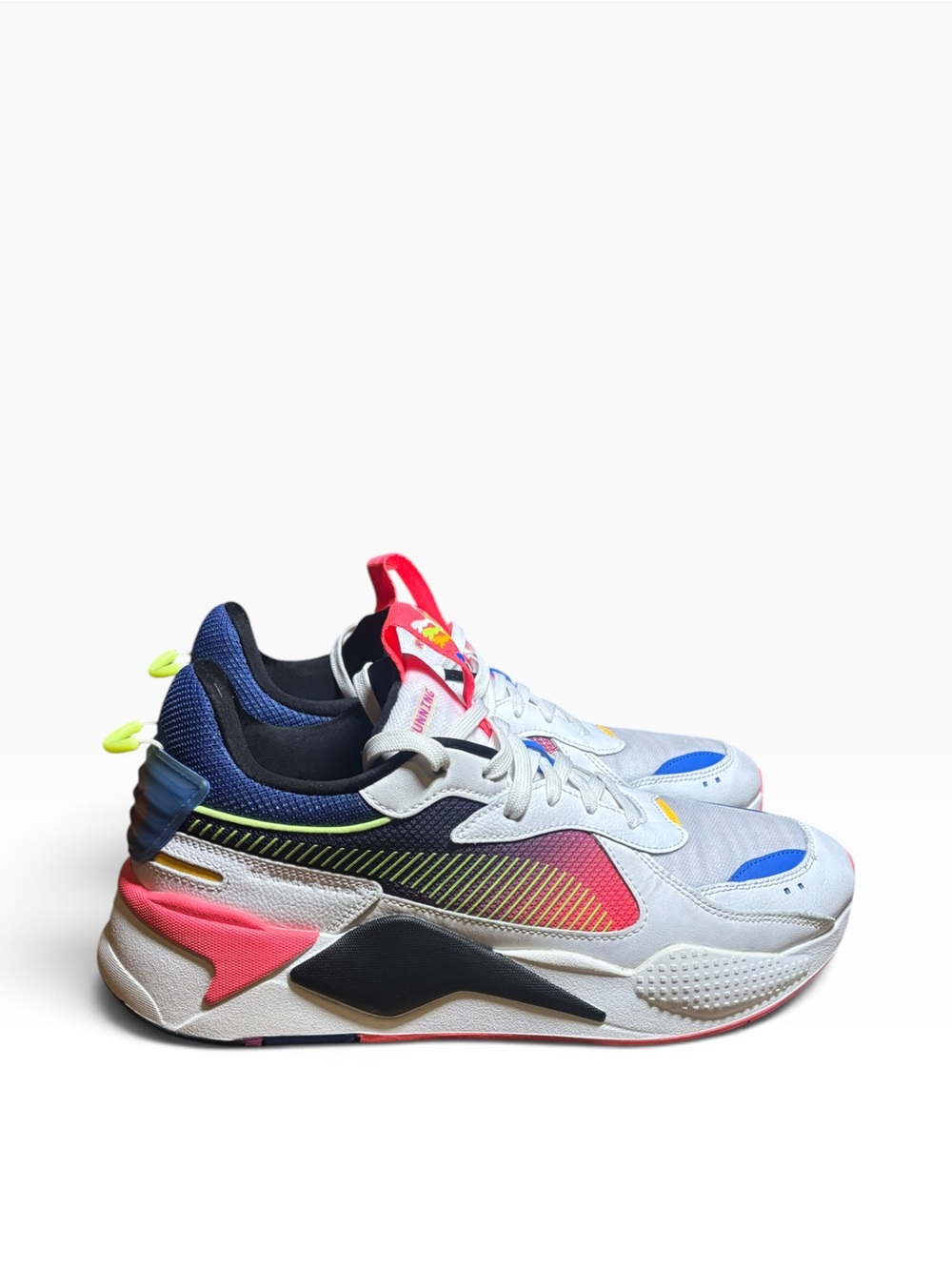 Puma RS-X SUNSET 2 Lace Up Sneakers Casual Shoes White- Sunset glow size 12